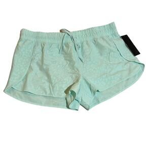 90 Degree By Reflex Night Leopard Blue Light Running Shorts Size XL